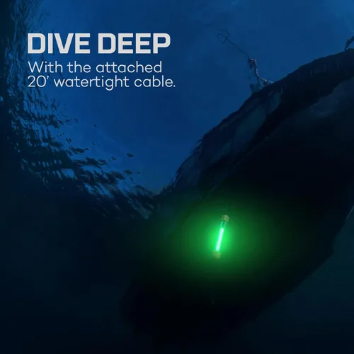 Vista 2 de NEBO Luz de Pesca Submarina LED y Luz de Muelle; IPX8 Impermeable; Luz de Pesca Nocturna para Crappie