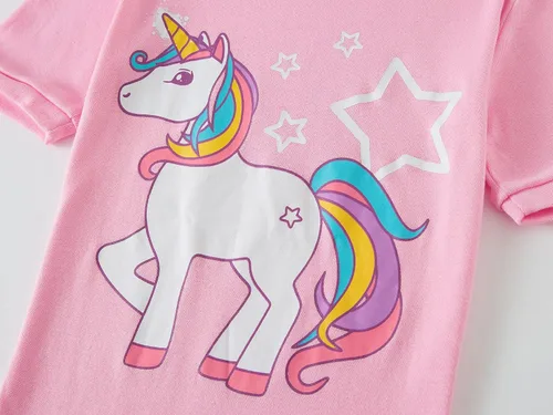Vista 3 de Babyroom Pijamas a juego para niñas, pijamas de muñeca para niños pequeños, ropa de dormir de algodón para Navidad