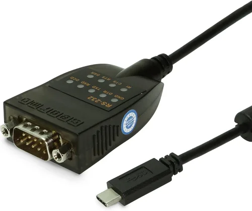 Vista 10 de Gearmo Adaptador USB a serie compatible con Windows 11, cable de 5 pies, indicadores LED, chipset FTDI, compatible con Windows 11/10/8/7 - MacOS