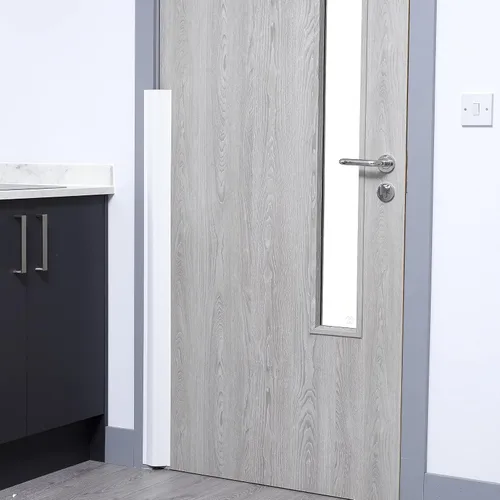 Vista 8 de Cardea - Protectores de bisagra para puerta de seguridad infantil, color blanco (paquete de 2)