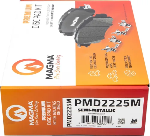 Vista 5 de MAGMA Premium PMD2225M Pastillas de freno semimetálicas, traseras