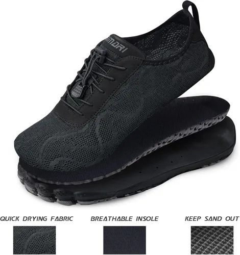 Vista 3 de SIMARI WP005 - Zapatos acuáticos unisex, deportes acuáticos, sensación descalza, de secado rápido, para playa, natación, yoga, surf, piscina