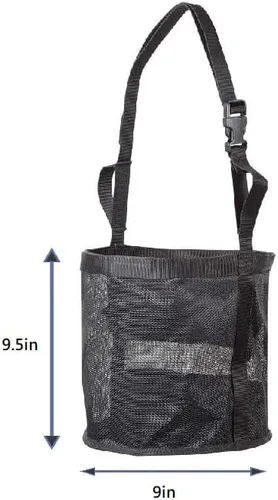 Vista 2 de Bolsa de alimentación para caballos, bolsa de alimentación Rite, compacta con correa ajustable, M