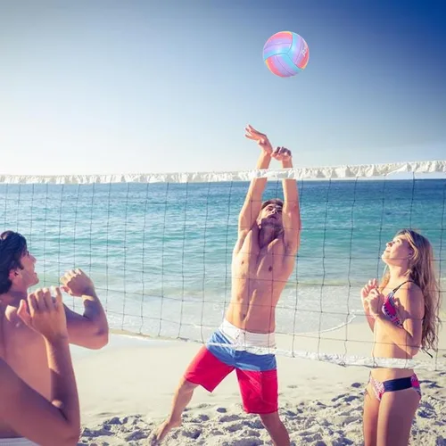 Vista 6 de Pelotas de voleibol suaves para interiores y exteriores para niños, jóvenes, adultos, ancianos, gimnasio, juegos de playa, jugar y entrenar