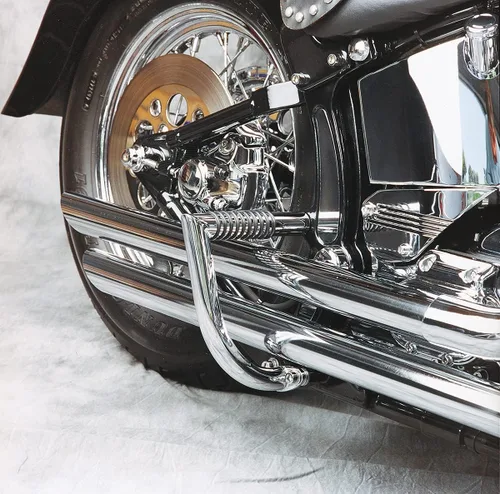Vista 2 de Lindby - Barra trasera personalizada (cromada) compatible con Harley FLSTC 96-14