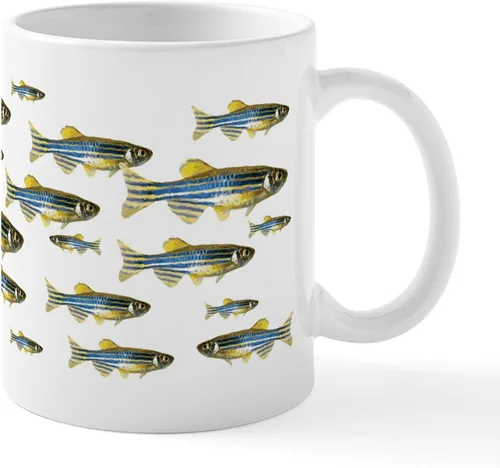 Vista 25 de CafePress I Speak Zebrafish - Taza de café de cerámica, taza de té de 11 onzas