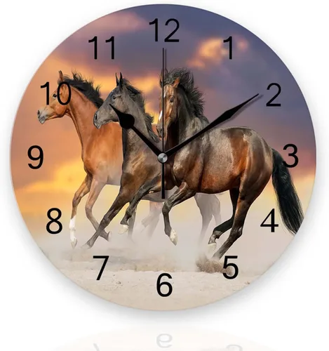 Vista 8 de Relojes de pared a pilas de 12 pulgadas, tema café, decoración silenciosa del hogar para baño, sala de estar, dormitorio Temática de café