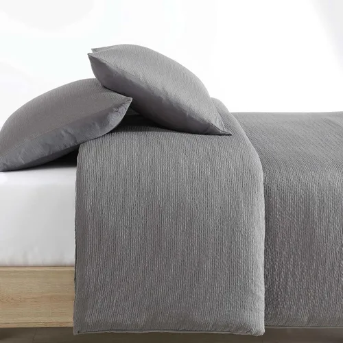 Vista 4 de Calvin Klein - Juego de funda de edredón tamaño Queen, ropa de cama texturizada súper suave con fundas a juego, decoración reversible del hogar