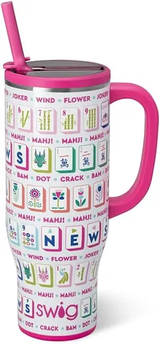 Vista 52 de Swig Life 40oz Insulated Mega Mug with Handle & Straw, Boho Desert DESIERTO BOHO