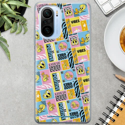 Vista 3 de ERT GROUP Funda de teléfono móvil para Xiaomi MI 11i / Redmi K40/K40 PRO/Poco F3 / F3 PRO original y oficial Looney Tunes patrón Tweety 012