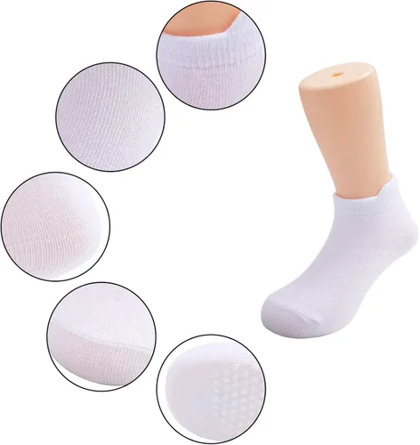 Vista 2 de Cooraby 16 pares de calcetines antideslizantes para niños pequeños y niñas