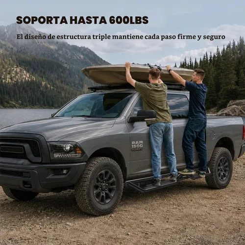 Vista 7 de LASFIT - Estribos para cabina de tripulación: para Ram 1500 2009-2018 / Ram 1500 Classic 2019-2026 / Ram 2500 2010-2026 / Ram 3500 2010-2026, dos