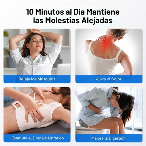 Vista 3 de MERACH - Máquina de ejercicios con placa de vibración, placa de vibración curva para drenaje linfático y pérdida de peso, placa vibratoria