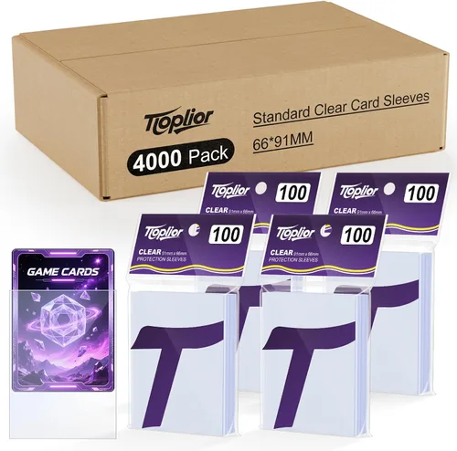 Vista 17 de 1000 unidades de fundas para cartas coleccionables TiopLior, funda mate perfecta para MTG, protector suave para cartas deportivas, funda estándar
