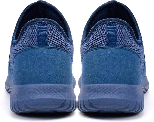 Vista 4 de QANSI - Tenis para hombre sin cordones, ligeros, para correr, caminar, gimnasio