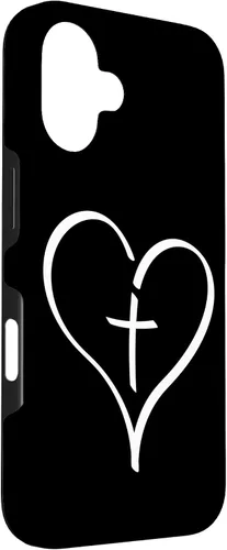 Vista 3 de Blessed Christian Heart Jesus Cross Christian Catholics Cute Case for iPhone 16