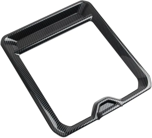 Vista 5 de Cubierta para reposabrazos delantero estilo fibra de carbono, accesorios para Dodge Ram 1500 2500 3500 2019-2026 (modelo A)