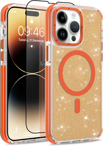 Vista 192 de Funda magnética para Google Pixel 10 Pro XL [compatible con Magsafe] [bonito diseño fluorescente de moda] a prueba de golpes, delgada, translúcida