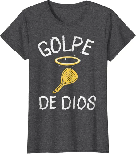 Vista 5 de Golpe De Dios Padel Player Sport in Spanish En Espanol Men's T-Shirt