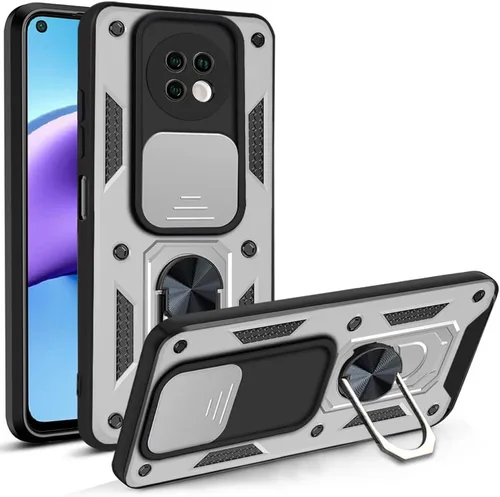 Vista 49 de Compatible con Tecno Camon 18P Bracket Shell, Slide Camera Lens Cover Case Azul