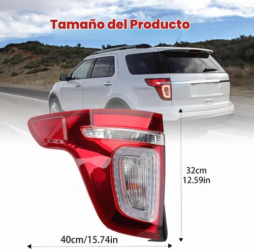 Vista 4 de Luz trasera lámpara de freno trasero para Ford Explorer 2011 2012 2013 2014 2015 (lado izquierdo del conductor)