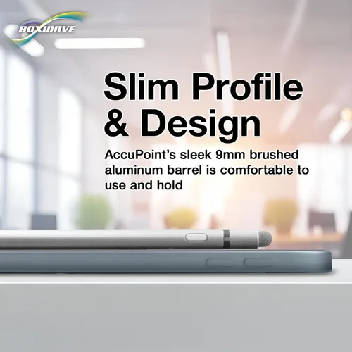 Vista 6 de BoxWave Lápiz óptico compatible con SEBBE Android 11 Tablet S23 (10.36 pulgadas), AccuPoint Active Stylus, lápiz digital electrónico con punta ultra