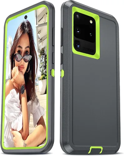 Vista 22 de LeYi Funda compatible con Galaxy S8: no compatible con S8 Plus: cubierta exterior de goma 3 en 1 de cuerpo completo a prueba de golpes, resistente