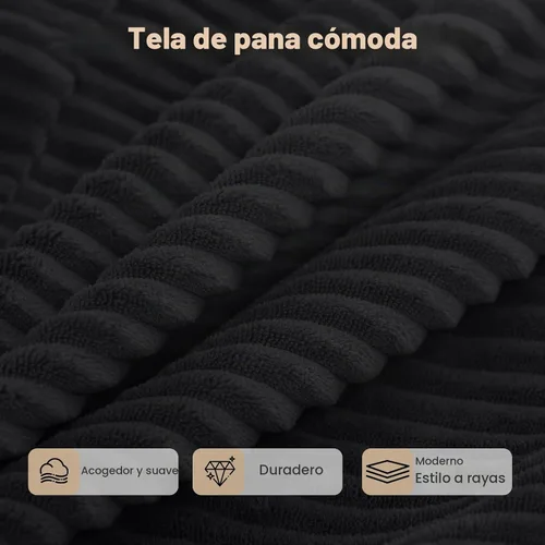 Vista 8 de COMAX - Sofá biplaza sin hueso, sofá cama convertible de 59 pulgadas, futón Negro - 59