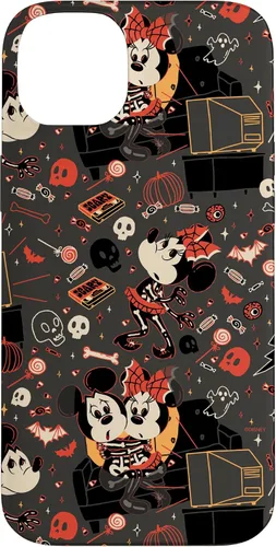 Vista 15 de iPhone 16 Disney Mickey Mouse & Minnie Mouse Scary Sweet Halloween Case