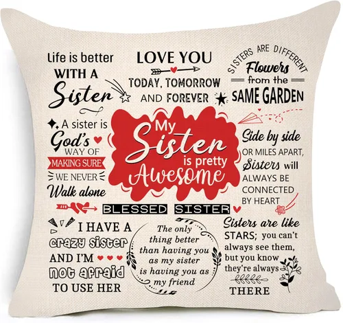 Vista 7 de My Granddaughter is Pretty Awesome Gifts for Her Birthday Christmas - Fundas de almohada decorativas de 18 x 18 pulgadas, decoración moderna de casa
