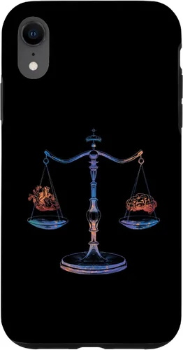 Vista 24 de Funda para iPhone 16 con corazón y cerebro
