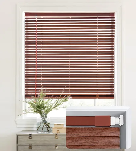 Vista 9 de LazBlinds Mini Persianas de Aluminio de 1", Sin Herramientas-Sin Taladro, Persianas Sin Cordón para Ventanas Interiores, Persianas Horizontales