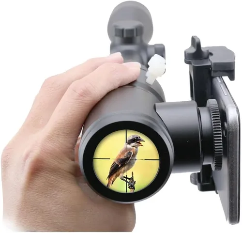 Vista 6 de Adaptador de cámara para mira de rifle Starboosa - Adaptador de cámara para smartphone para caza y observación de aves - Ángulos duales