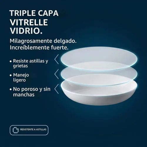 Vista 4 de Corelle Tazones Versa de 4 piezas para ensalada de pasta y más, servicio para 4, duraderos y ecológicos, de 30 onzas, juego de cuencos compactos