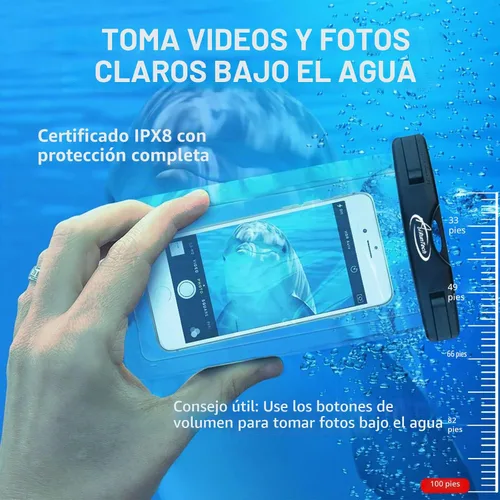 Vista 7 de AiRunTech Riñonera impermeable, bolsa impermeable para iPhone 16 15 14 13 12 11 Pro Max, bolsa seca IPX8 para esnórquel, playa, crucero, kayak 2