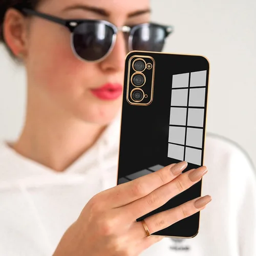 Vista 7 de Funda diseñada para Galaxy Note 20, borde dorado chapado para funda de TPU suave, protección a prueba de golpes, flexible, Samsung Galaxy Note 20