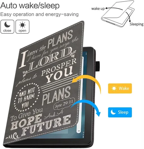 Vista 3 de Funda para tableta Amazon Fire Max 11 (11 pulgadas, 13ª generación, versión 2023) con ranura para tarjetas y apagado y encendido automático, funda