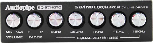 Vista 3 de Audiopipe Ecualizador gráfico de 5 bandas con controlador de línea de 7 V (EQ-57MOTO)