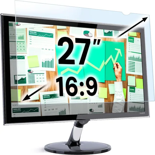Vista 27 de VINTEZ Panel protector de pantalla de bloqueo de luz azul de 14 pulgadas para monitor de computadora y portátil de pantalla ancha 16:9 – Película