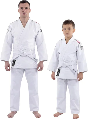 Vista 2 de Judo Gi Black Tiger Judo Uniforms Gi M/O Premium Quality Cotton Grain Cloth 450GRM, con cinturones gratis