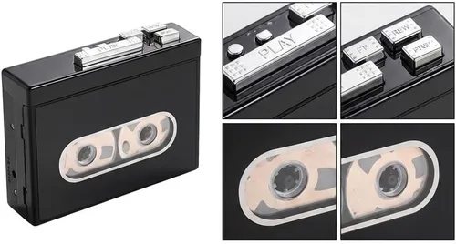 Vista 5 de Reproductor de casete retro convertidor USB directo para grabación mp3