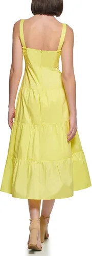 Vista 3 de GUESS Vestido largo de algodón sin mangas para mujer