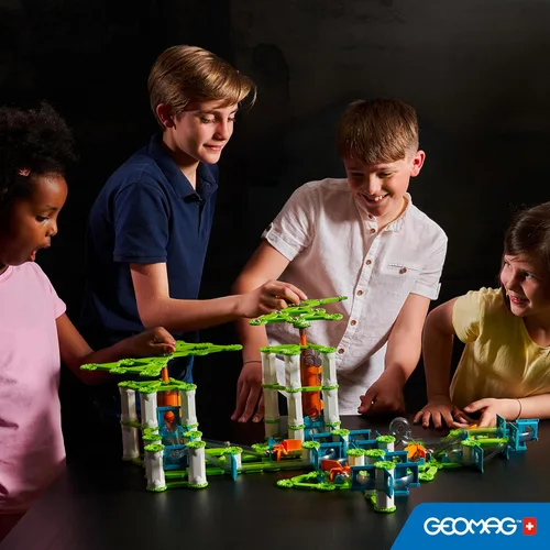 Vista 5 de Geomag Gravity Classic Mechanics - Juguetes magnéticos para niños a partir de 8 años, 153 imanes educativos STEM para niños, bloques magnéticos