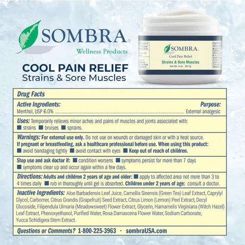 Vista 8 de Sombra Gel cálido y fresco para aliviar el dolor, alivio cálido para la artritis y el dolor crónico antes del entrenamiento, frotamiento muscular