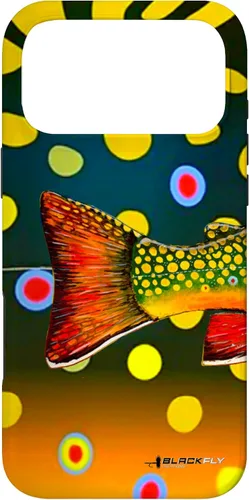 Vista 22 de Brook Trout Fly Fishing Trout Skin Phone Case by Black Fly Case for iPhone 17