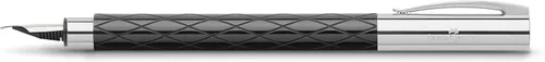 Vista 2 de Faber-Castell Ambition - Pluma estilográfica, color negro rombo - mediano