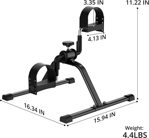Vista 3 de MOMODA Bicicleta estática de piernas y brazos con monitor LCD