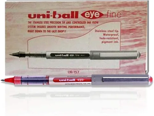 Vista 6 de uni-ball UB-157 Eye Fine Rollerball - Bolígrafos de punta redonda de 0.039 pulgadas, caja de 12