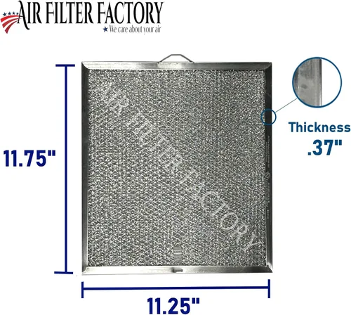 Vista 3 de Filtro de grasa para campana extractora S99010316 99010316 repuesto 1 paquete Broan compatible S99010316 grease filter replacement. 11.25" x