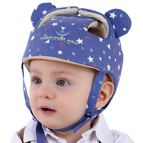 Vista 9 de Casco infantil para bebé, protector de cabeza (beige) Niños Ajustable Casco Sombrero Arneses Cap Kid Niño Crawl Walk Jugar